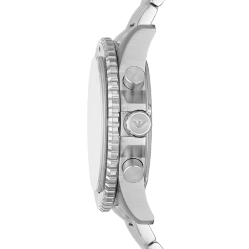 Sophisticated Emporio Armani Men's Analog Watch with Black Dial and Steel Band