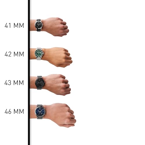 Sophisticated Emporio Armani Men's Analog Watch with Black Dial and Steel Band