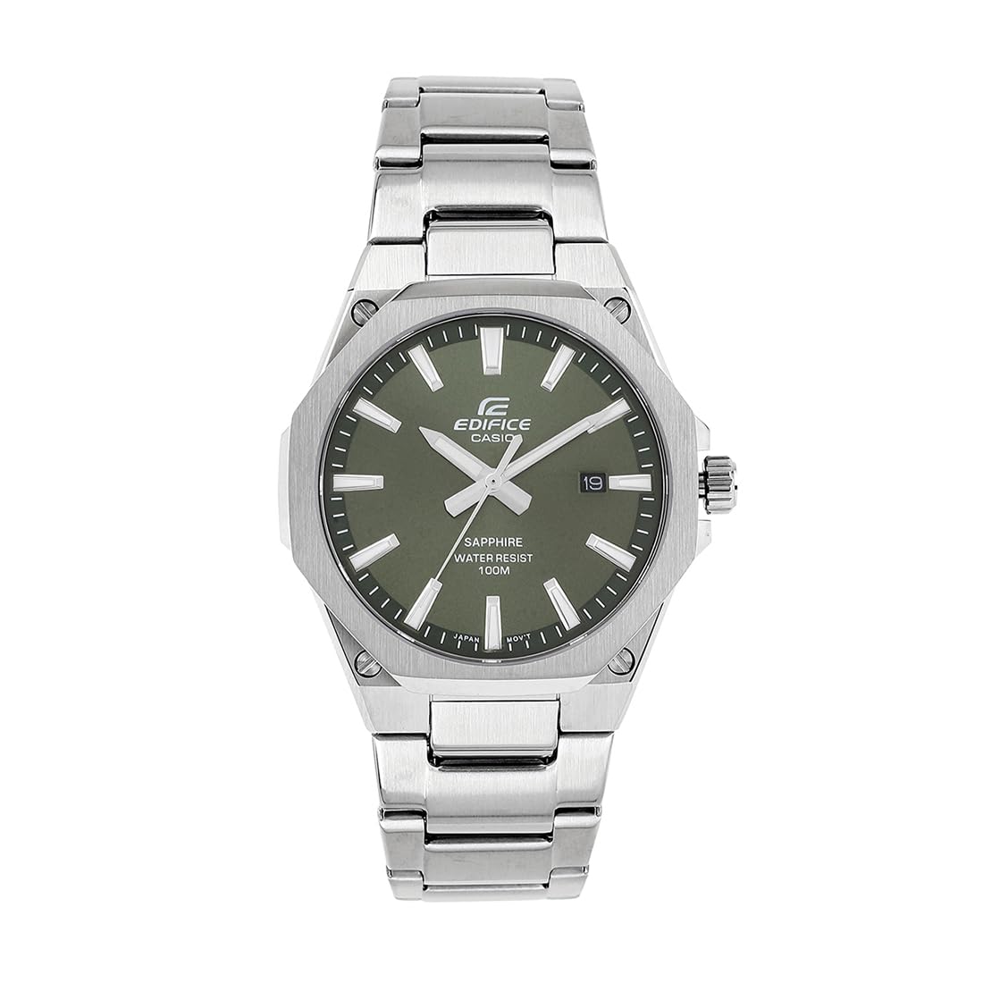 Casio Edifice EFR-S108D-3AVUDF Slim Men's Watch Green Dial Sapphire Crystal
