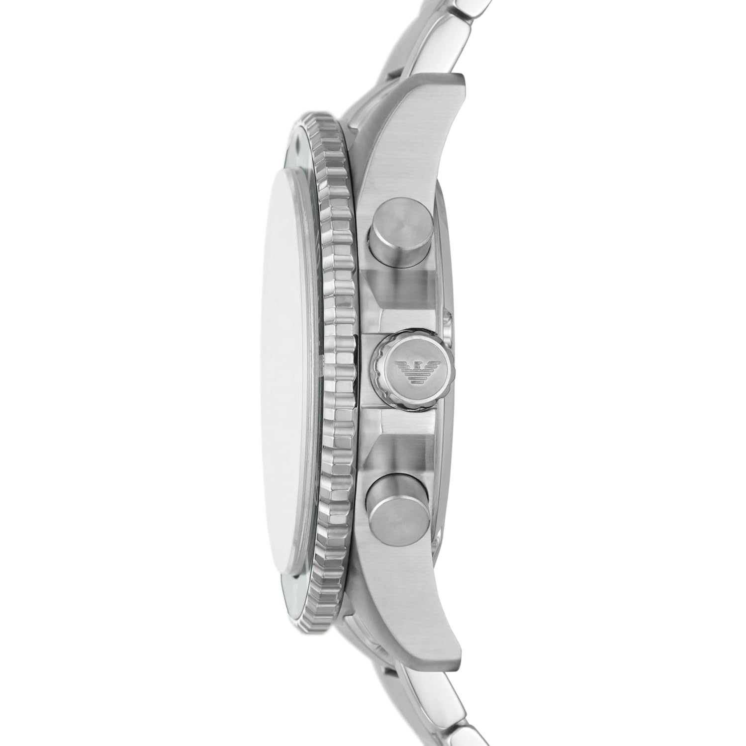 Luxury Emporio Armani Men's Green Dial Analog Stainless Steel Quartz Watch
