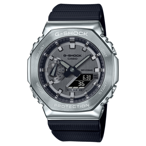 Tough Metal-Clad G-SHOCK Octagonal Watch: Analog-Digital, Shock-Resistant, 200M Water