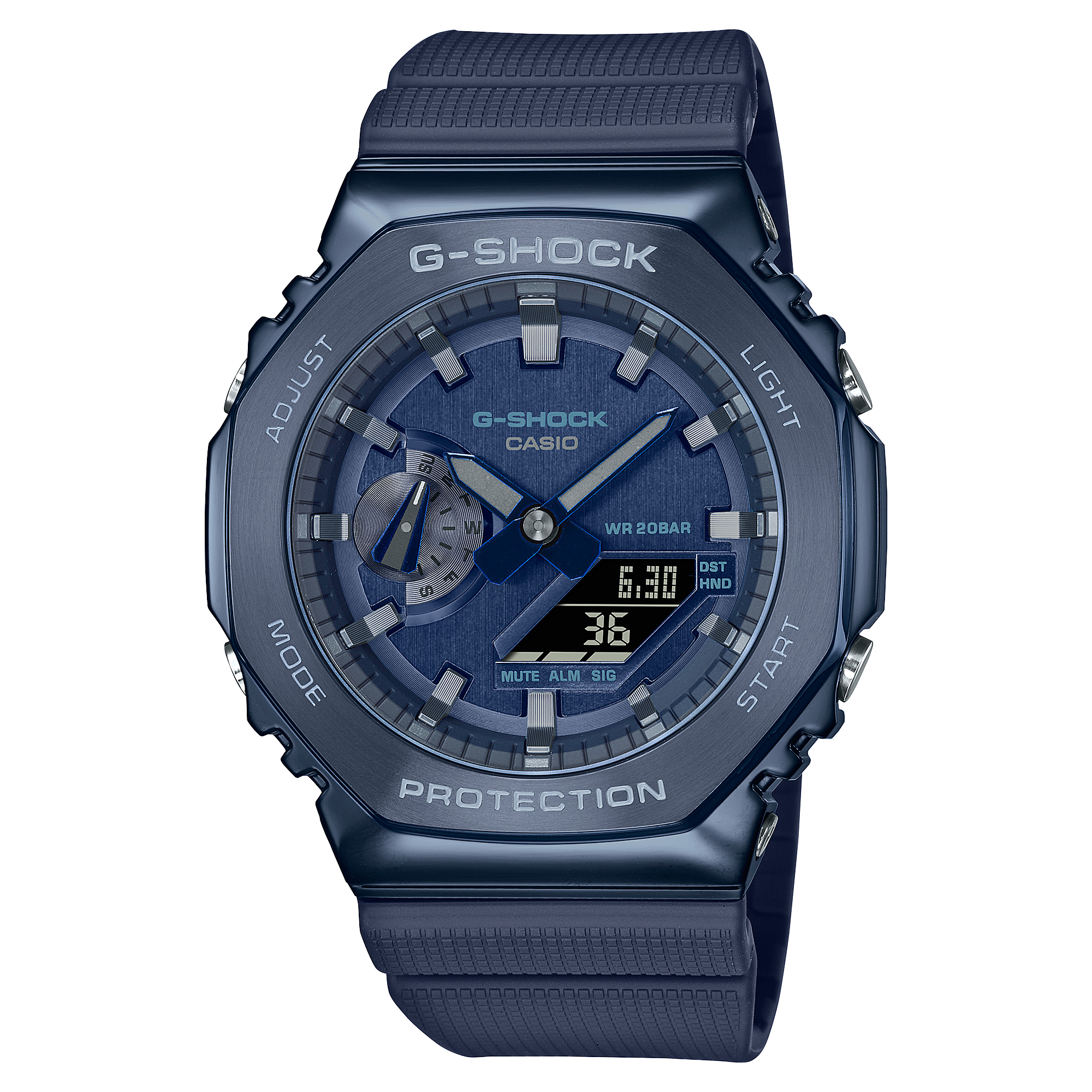 G-SHOCK GM-2100 Series Metal-Clad Octagonal Analog-Digital Shock