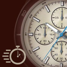 Casio Edifice Men's Chronograph Watch: Beige Dial, Brown Leather Band, 100M Water Resistant