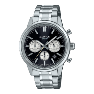 Casio Edifice EFR-575D Sporty Chronograph Watch, Durable Stainless Steel, Blue Dial