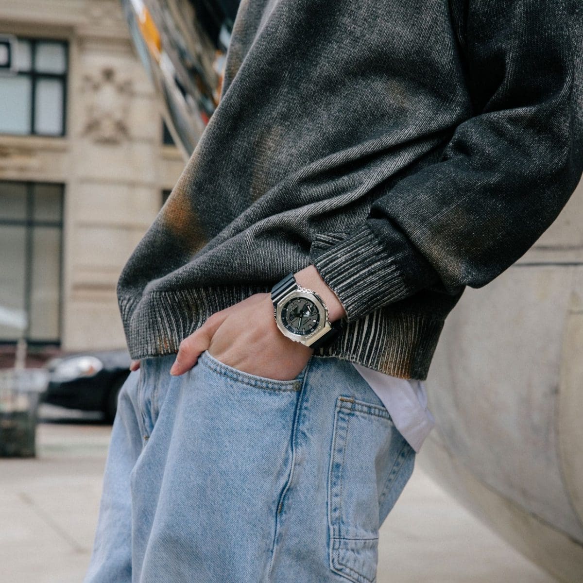 Tough Metal-Clad G-SHOCK Octagonal Watch: Analog-Digital, Shock-Resistant, 200M Water