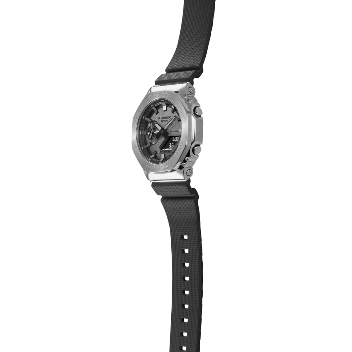 Tough Metal-Clad G-SHOCK Octagonal Watch: Analog-Digital, Shock-Resistant, 200M Water