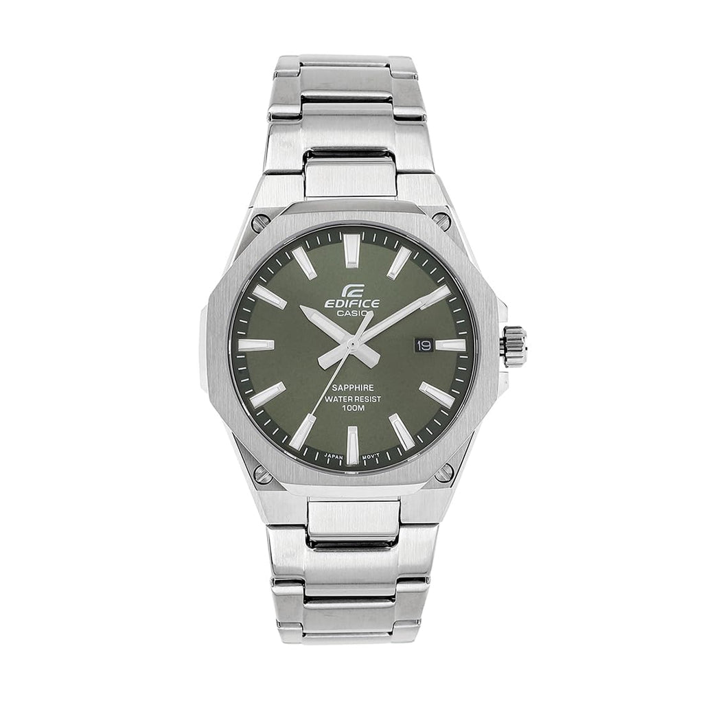 Casio Edifice EFR-S108D-3AVUDF Slim Men's Watch Green Dial Sapphire Crystal