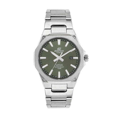 Casio Edifice Slim Men's Watch Green Dial Sapphire Crystal