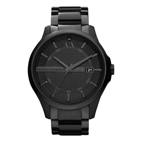 Armani Exchange Men's Analog Black Stainless Steel Watch, Durable & Stylish