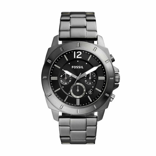 Fossil  Black Dial Analog Quartz Chronograph Stainless Steel Watch