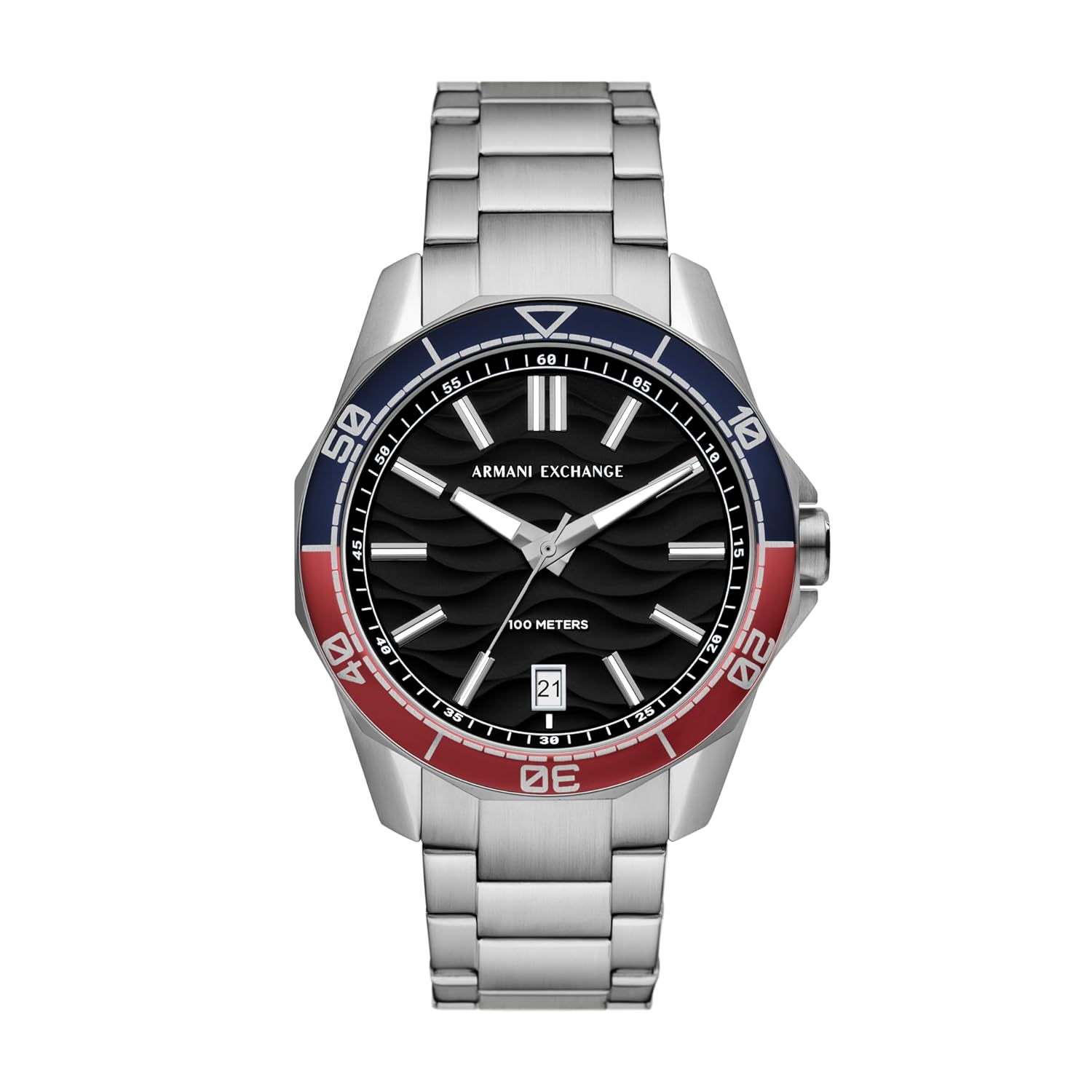 Armani Exchange Men's AX1955 Black Dial Stainless Steel Analog Watch