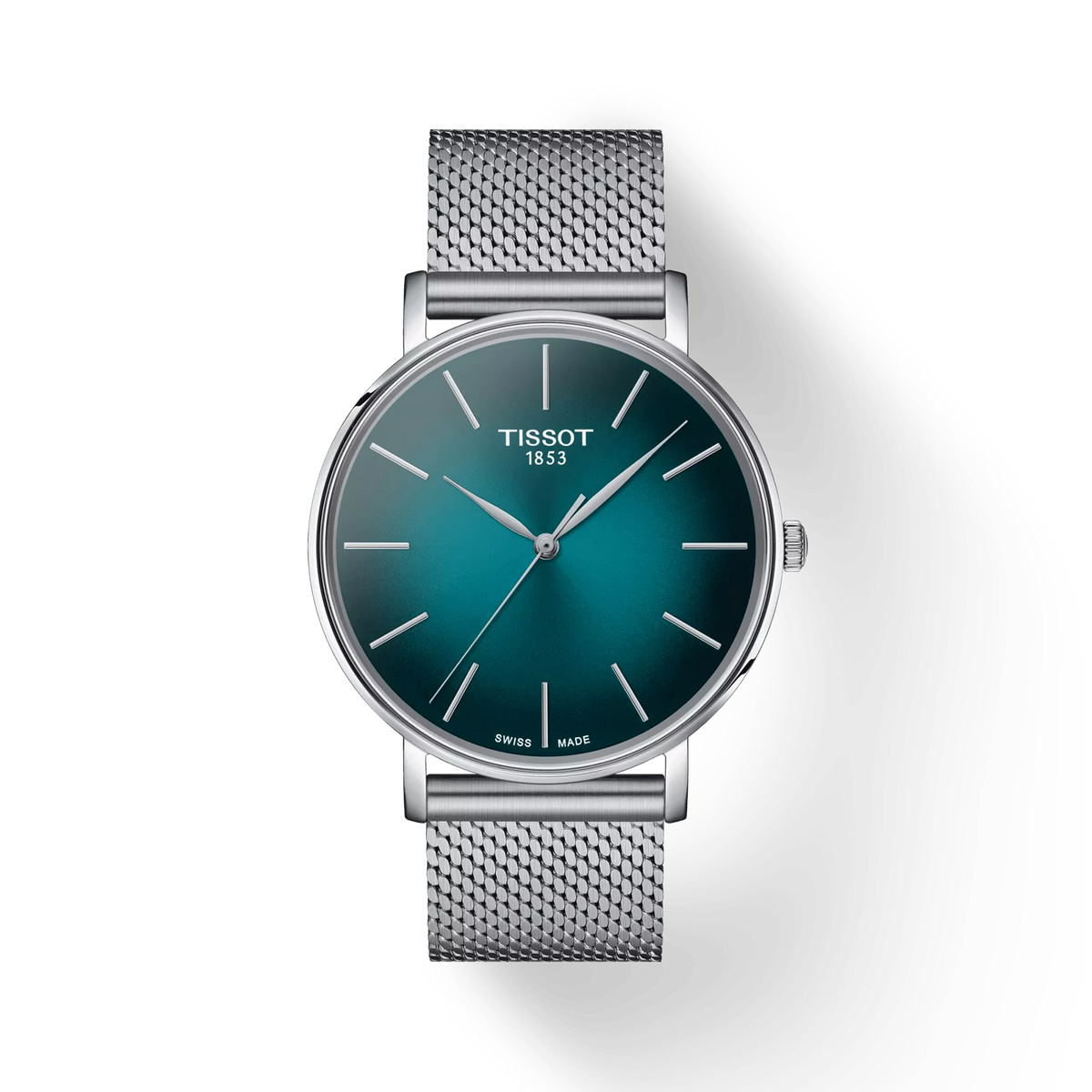 Tissot Everytime 40mm Green Dial Stainless Steel Quartz Watch for Men
