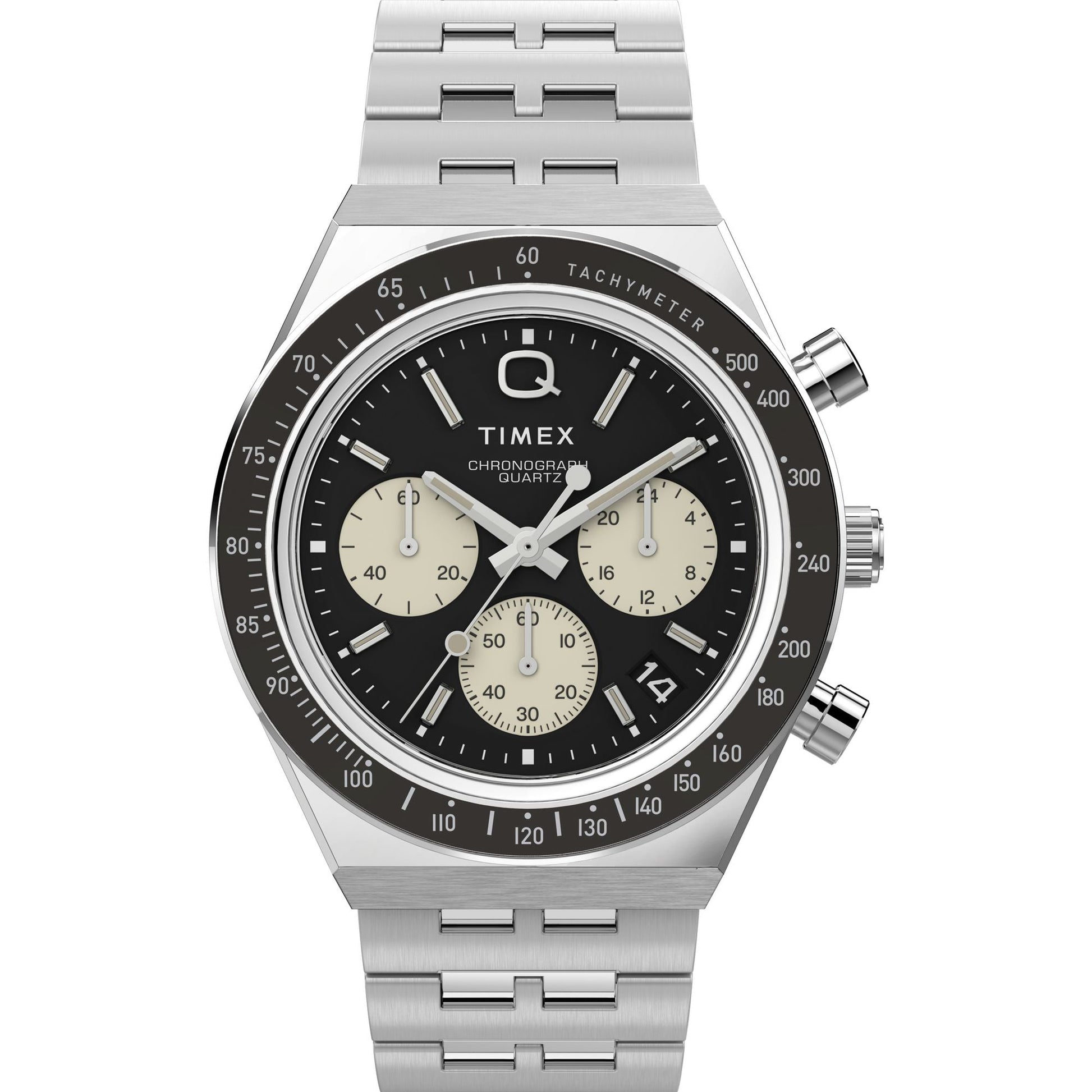 Q Timex Men's Black Analog Watch – Classic, Durable, Stylish Timepiece