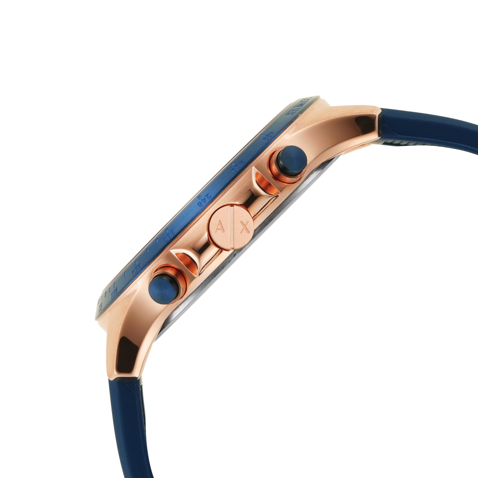 Armani Exchange Silicone Hampton Analog Blue Dial