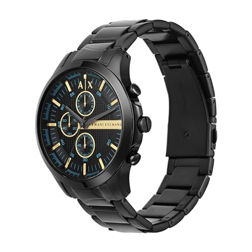 Armani Exchange Stainless Steel Analog Black Dial