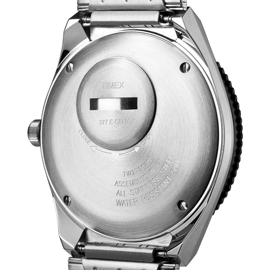 Q Timex Reissue 38mm Men's Quartz Diver-Inspired Stainless Steel Bracelet Watch
