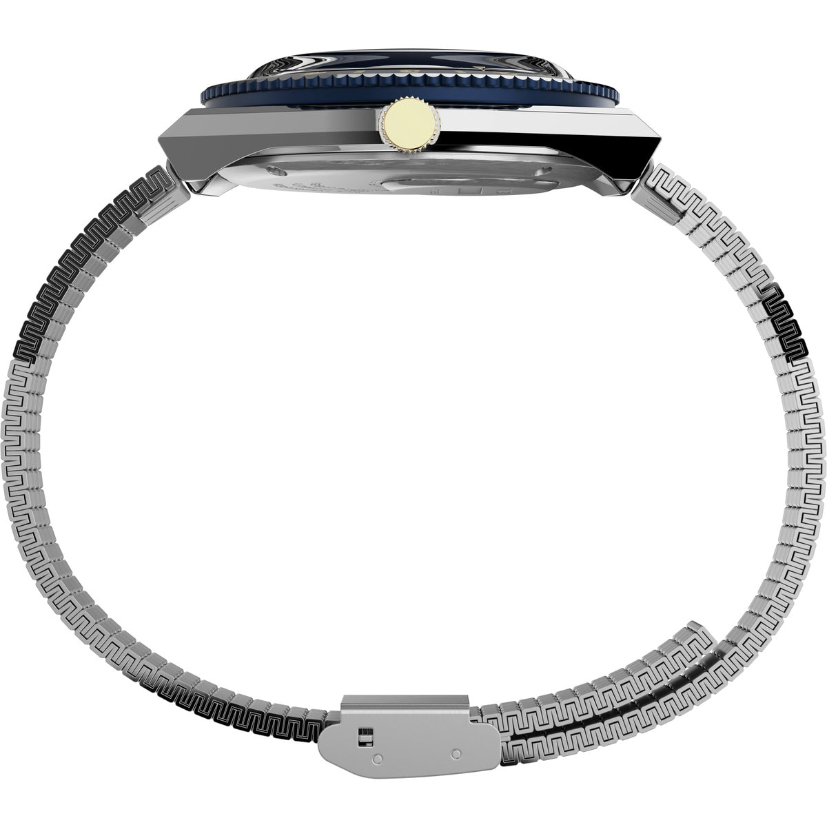 Q Timex Reissue Men's 38mm Blue Dial Quartz Watch with Stainless Steel Bracelet