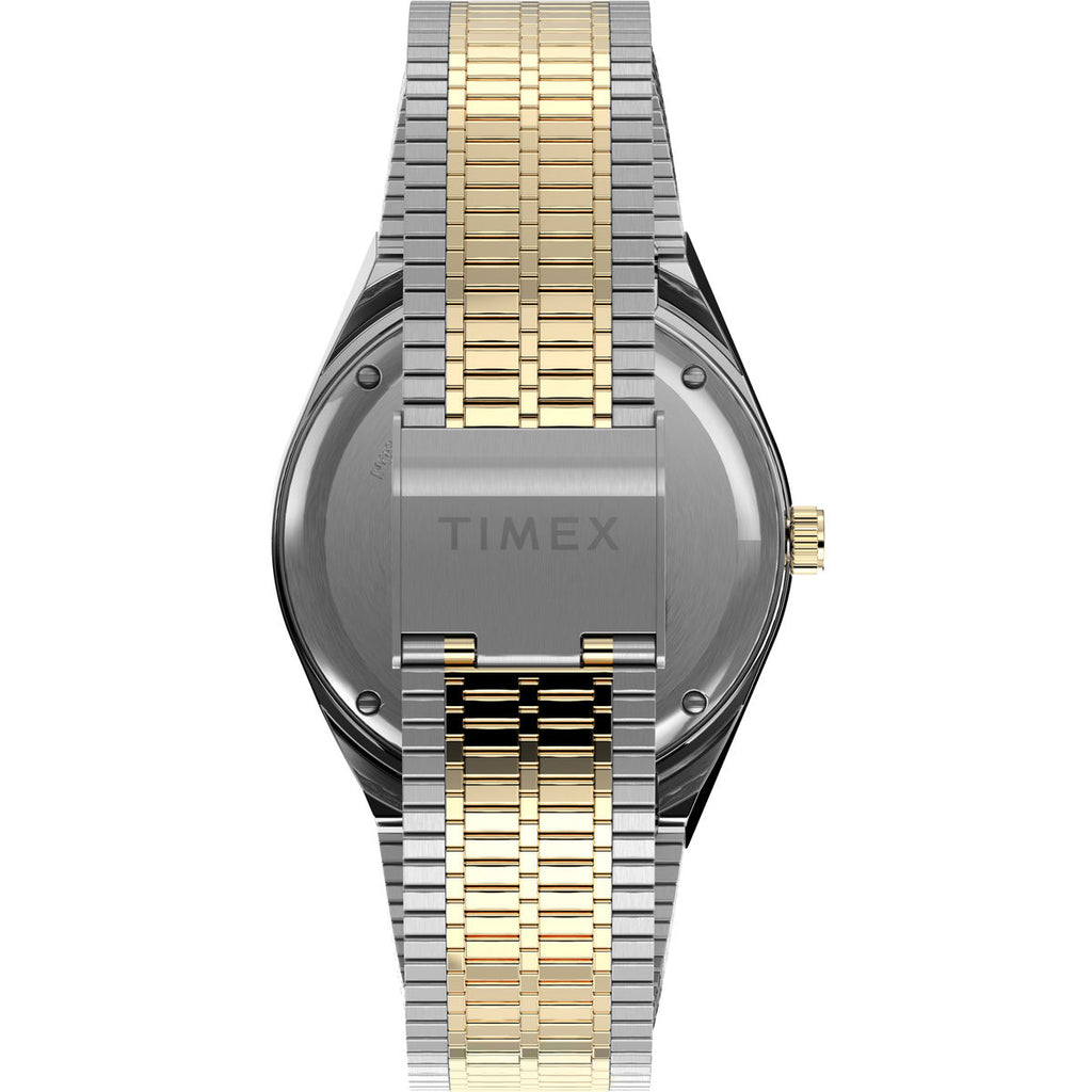 Q Timex Reissue Men's 38mm Blue Dial Quartz Watch with Stainless Steel Bracelet