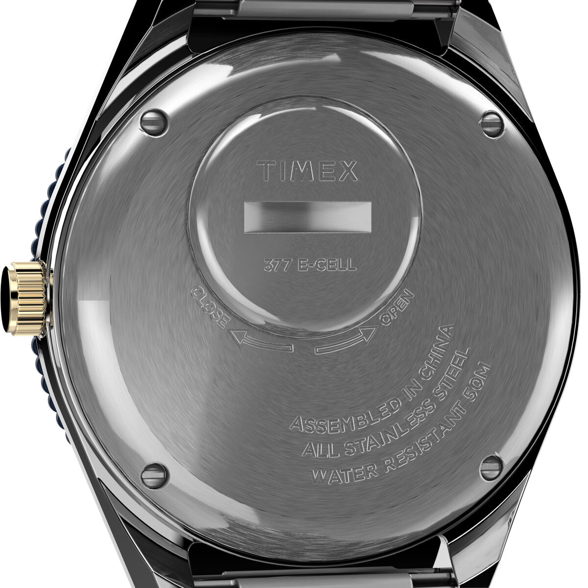 Q Timex Reissue Men's 38mm Blue Dial Quartz Watch with Stainless Steel Bracelet